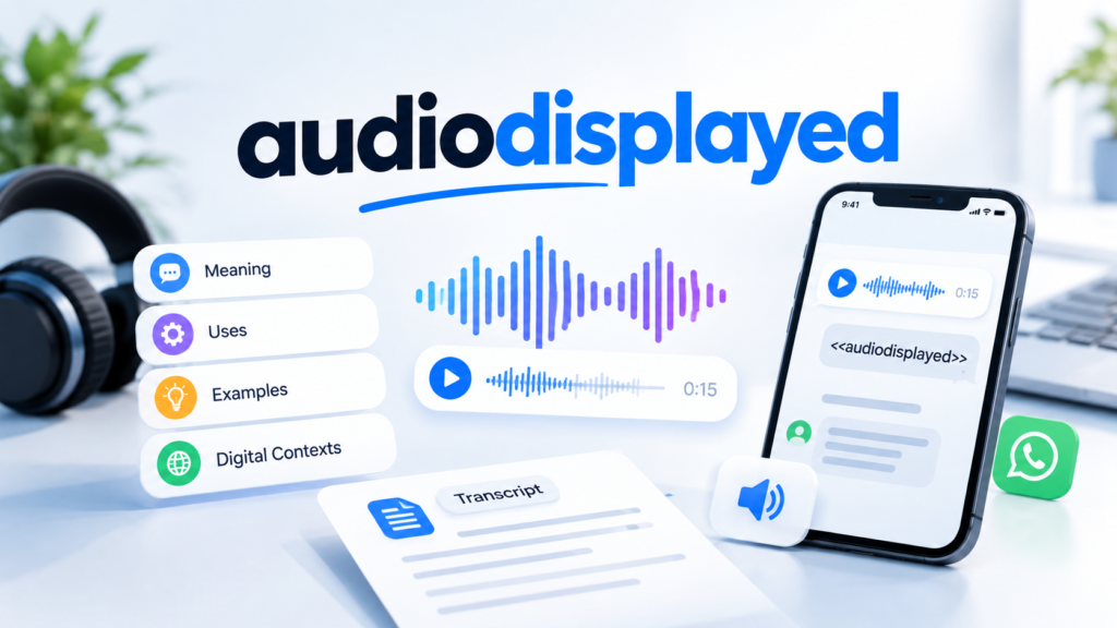 Audiodisplayed in Accessibility and Media Contexts