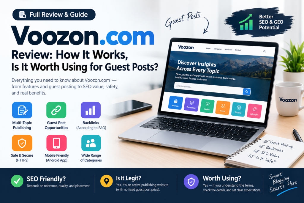 Voozon.com Review: How It Works, Is It Worth Using for Guest Posts?
