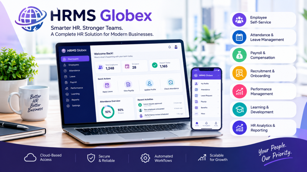 HRMS Globex: Login, Features, Benefits & HR Management Guide