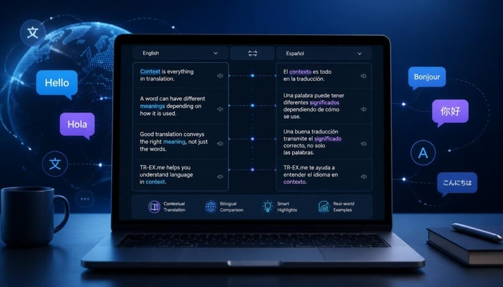 TR-EX.me: How Contextual Translation Works, Key Features, and Practical Uses