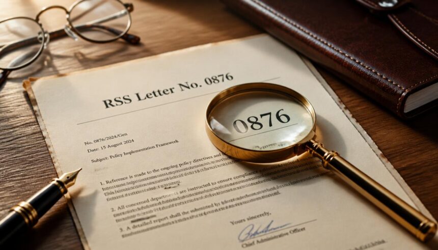 RSS Letter No 0876 Explained: Meaning, Origin, Facts & Latest Updates