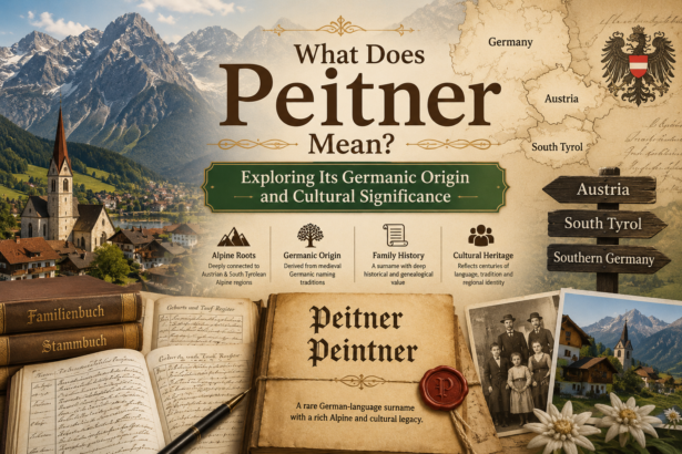 What Does Peitner Mean? Exploring Its Germanic Origin and Cultural Significance
