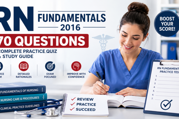 RN Fundamentals 2016 70 Questions: Complete Practice Quiz and Study Guide