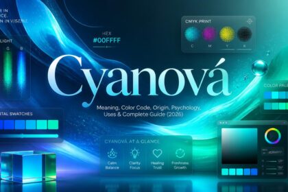 Cyanová Explained: Meaning, Color Code, Origin, Psychology, Uses & Complete Guide (2026)