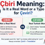 Çbiri Meaning: Is It a Real Word or a Typo for Çeviri?