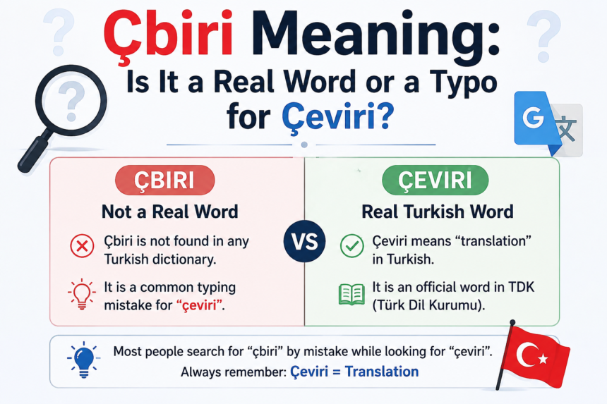 Çbiri Meaning: Is It a Real Word or a Typo for Çeviri?