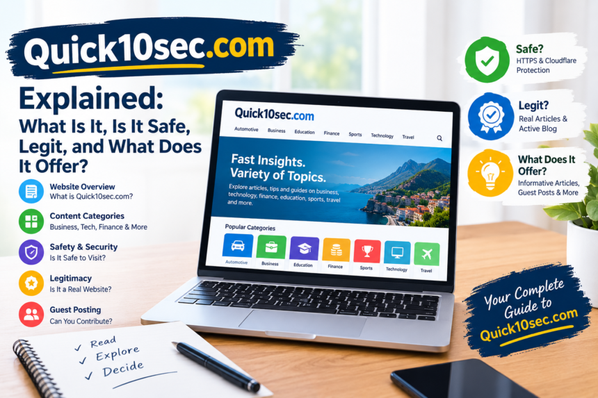 Quick10sec com Explained: What Is It, Is It Safe, Legit, and What Does It Offer?