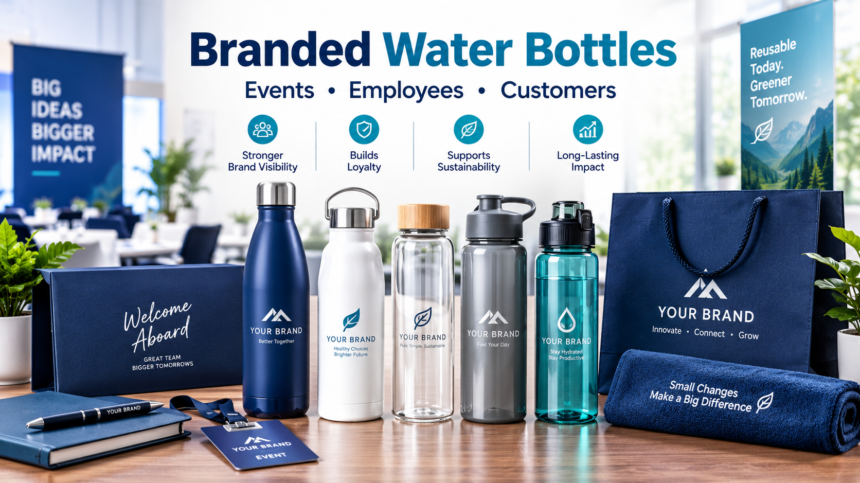 Branded Water Bottles for Events, Employees and Customers: A Complete Guide