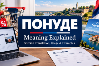 What Does Понуде Mean? Serbian Translation, Usage, and Examples
