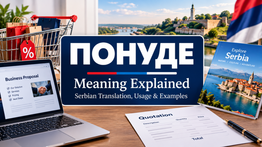 What Does Понуде Mean? Serbian Translation, Usage, and Examples